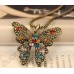 Подвеска Vintage crystal Accent Butterfly